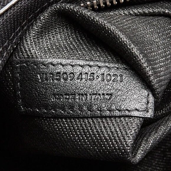 Yves Saint Laurent Black Linen And Leather Rive Gauche Tote Bag - Picture 5 of 10